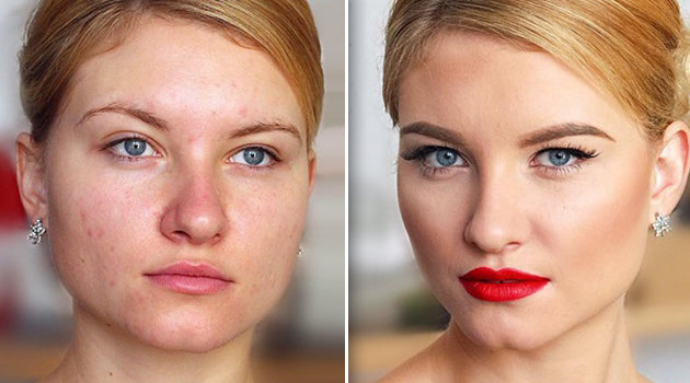 До и после: как макияж может преобразить проблемную кожу