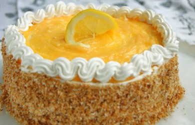 Лимонно-кокосовый торт